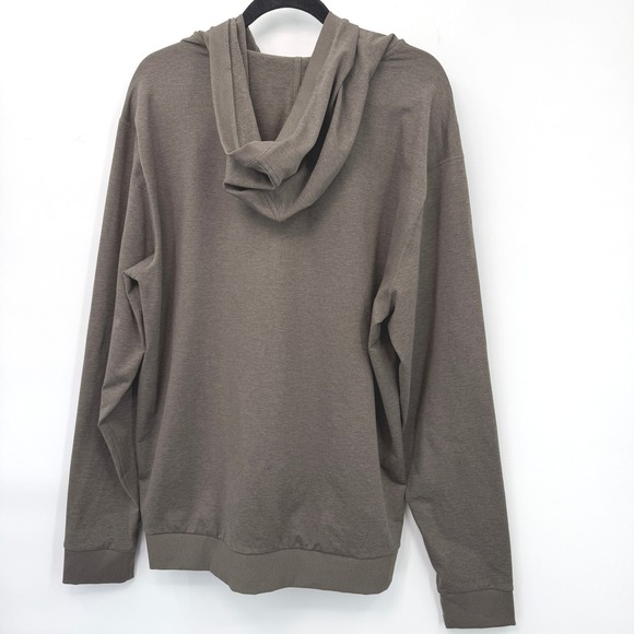 Vuori Mens XL Full Zip Hoodie Taupe Athleisure Lounge Minimalist  Str - Picture 2 of 9